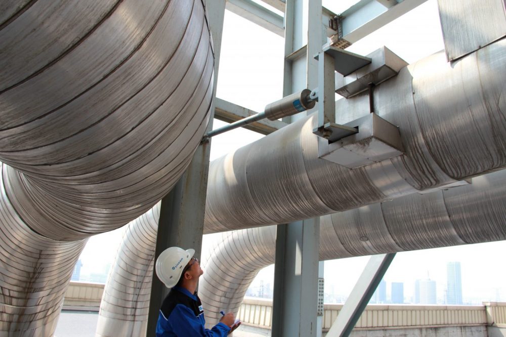 Element dynamiczny LISEGA w instalacji